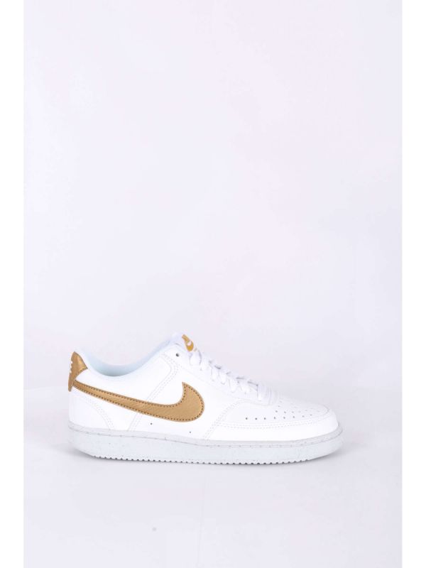 SNEAKERS NIKE COURT VISION LOW DONNA BIANCO ORO