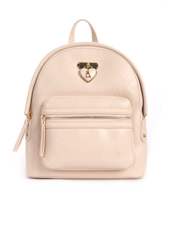 ZAINO MONOGRAMMA L'ATELIER DU SAC DONNA CREMA