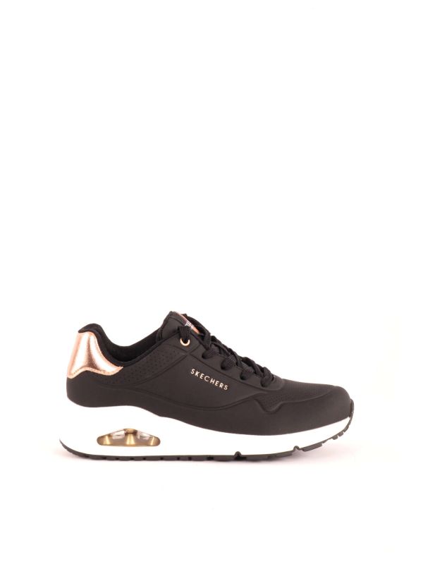 SNEAKERS UNO SKECHERS DONNA NERO BIANCO 177094 BLK Online a 71 96 Meca Moda Dress Shoes