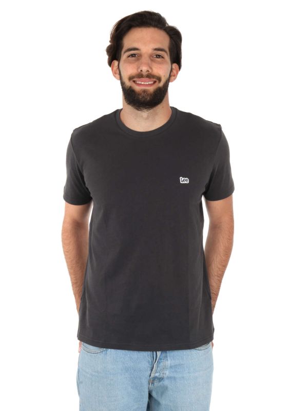 T-SHIRT PACH LOGO LEE UOMO NERO