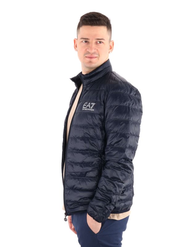 GIUBBINO TRAPUNTATO EMPORIO ARMANI 7 DA UOMO BLU-BIANCO
