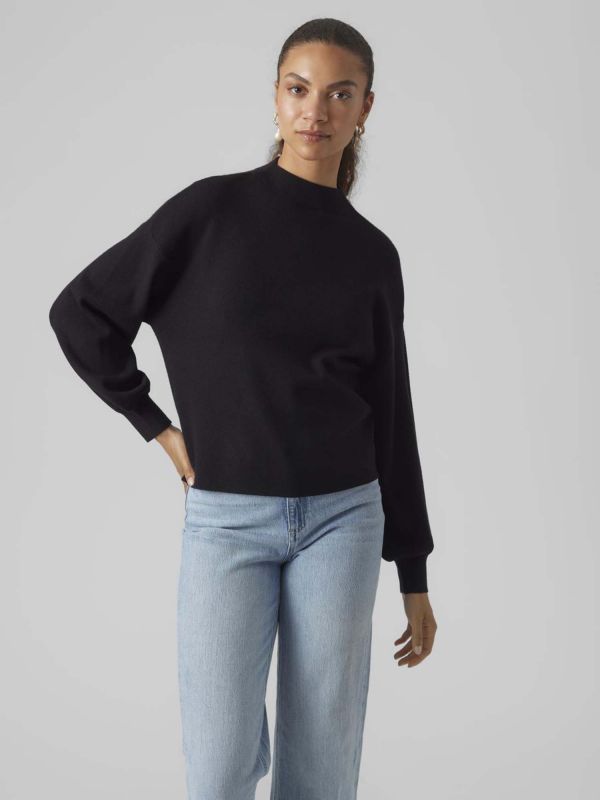 VERO MODA NANCY LS - NERO
