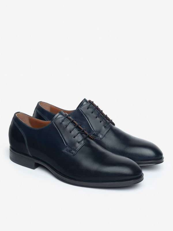 STRINGATA IN PELLE NERO GIARDINI UOMO BLU
