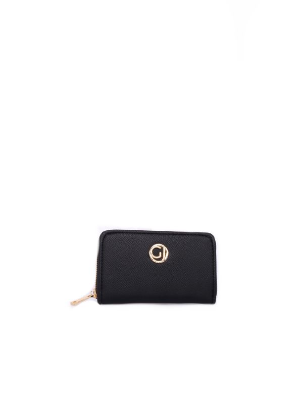 PORTAFOGLIO BARBIE MINI CON ZIP GAUDI' DONNA NERO