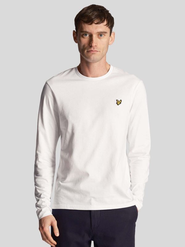 T-SHIRT MANICA LUNGA LYLE&SCOTT UOMO BIANCO
