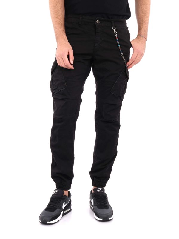 PANTALONE CARGO FB UOMO NERO