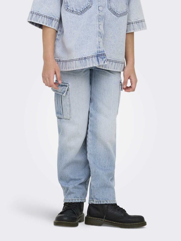 ONLY JR HARMONY WIDE - JEANS CHIARO