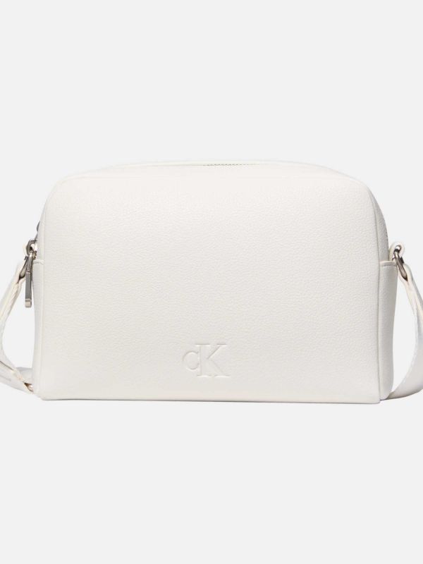 BORSA A TRACOLLA ULTRALIGHT CAMERA CALVIN KLEIN JEANS DONNA BIANCO