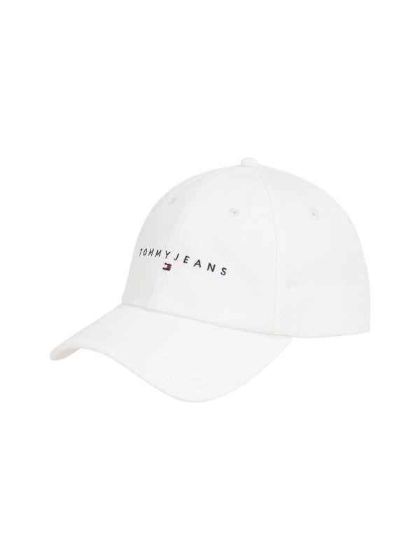 CAPPELLO LINEAR LOGO TOMMY JEANS UOMO BIANCO