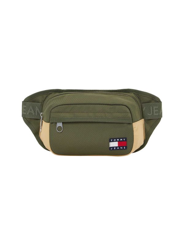 MARSUPIO BICOLORE TOMMY JEANS UOMO VERDE MILITARE