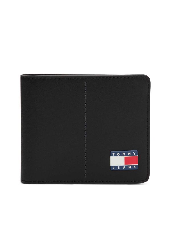 PORTAFOGLIO HERITAGE LTR TOMMY JEANS NERO