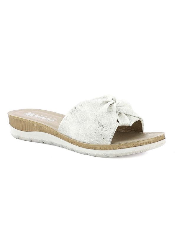 CIABATTA CON FASCIA E DECORO INBLU DONNA BIANCO CIABATTA CON FASCIA E DECORO INBLU DONNA BIANCO