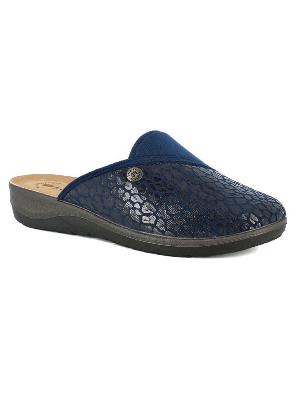 CIABATTA ANIMALIER INBLU DA DONNA BLU CIABATTA ANIMALIER INBLU DA DONNA BLU