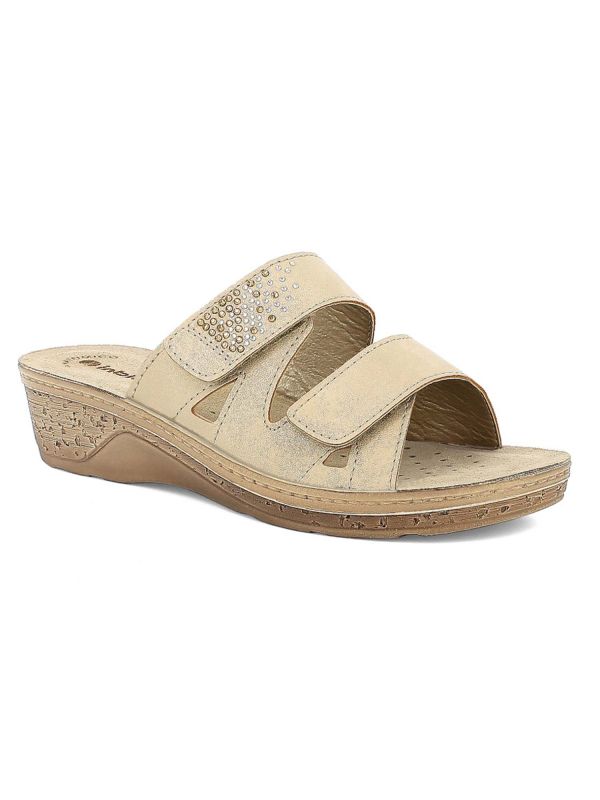 CIABATTA CON FASCIA INBLU DONNA SABBIA CIABATTA CON FASCIA INBLU DONNA SABBIA
