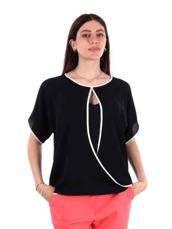BLOUSA CON TOP ARTIGLI DONNA NERO