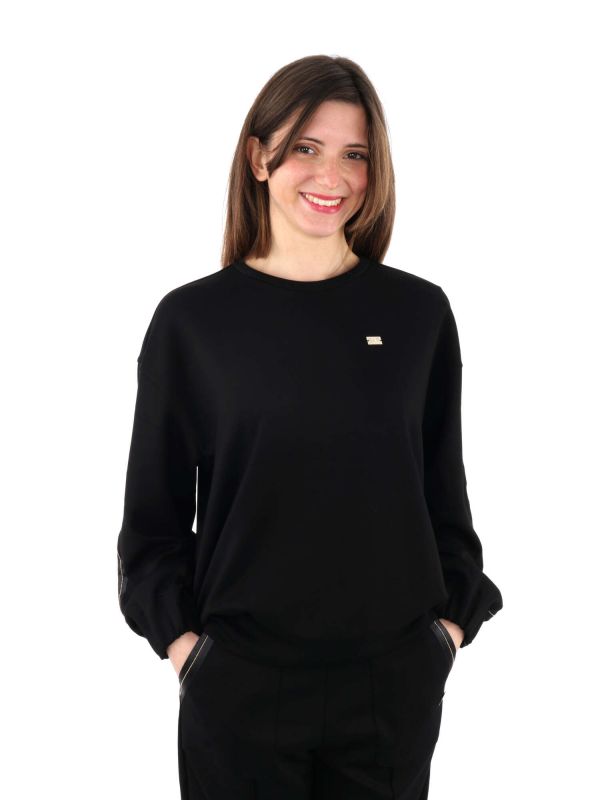 FELPA GIROCOLLO EMPORIO ARMANI 7 DA DONNA NERO