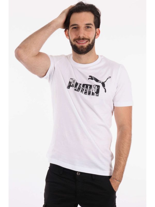 T-SHIRT GRAPHIC LOGO PUMA UOMO BIANCO