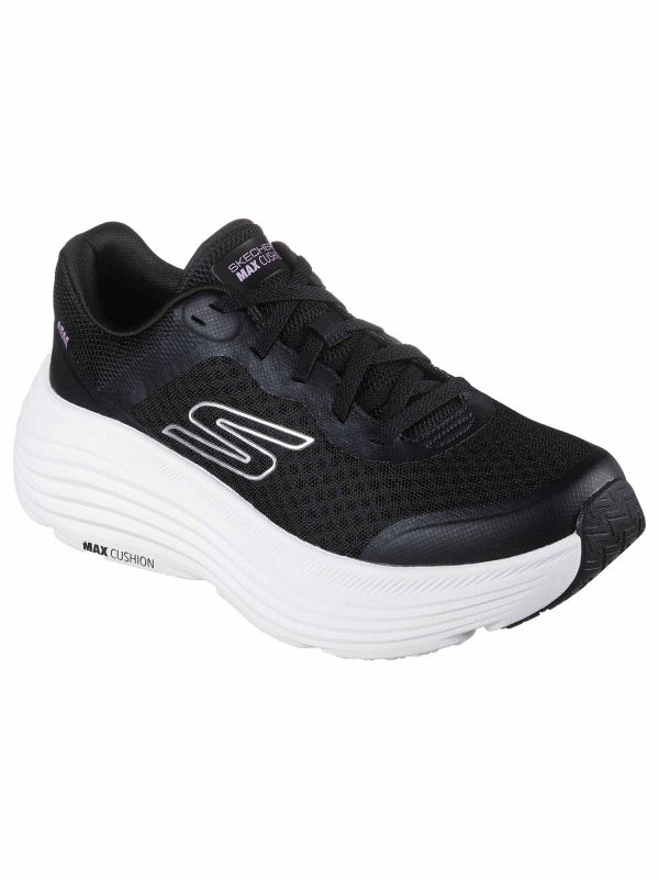 SNEAKERS MAX CUSHION SKECHERS DONNA NERO-BIANCO SNEAKERS MAX CUSHION SKECHERS DONNA NERO-BIANCO
