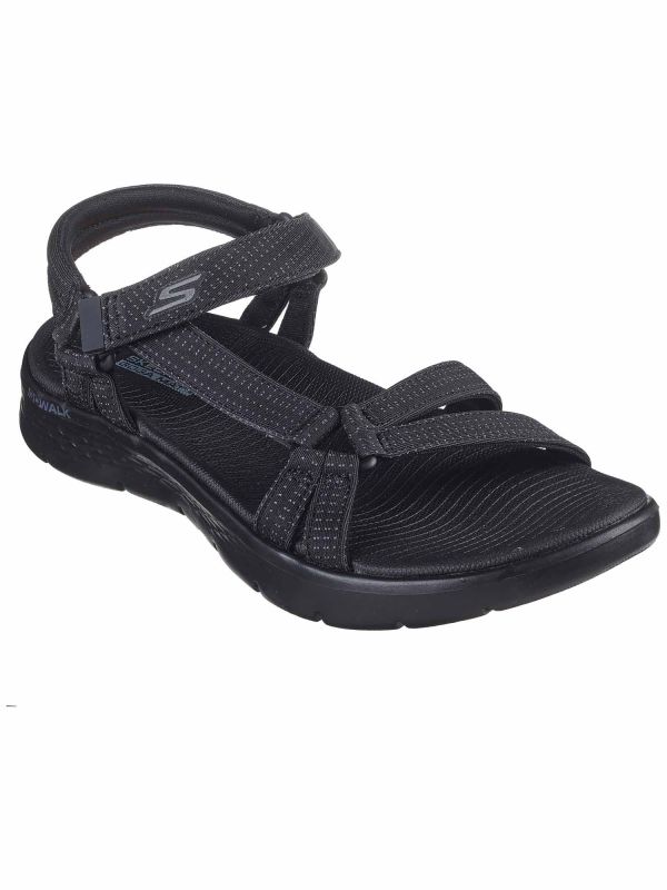 SANDALO GO WALK SKECHERS DONNA NERO SANDALO GO WALK SKECHERS DONNA NERO