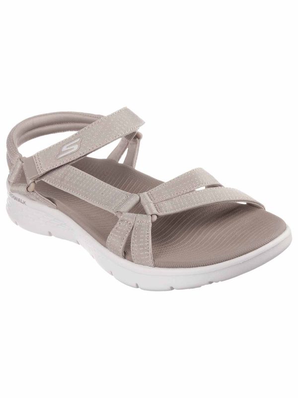 SANDALO GO WALK SKECHERS DONNA TAUPE SANDALO GO WALK SKECHERS DONNA TAUPE