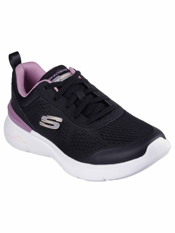 SNEAKERS DYNAMIGHT 2.0 SKECHERS DONNA NERO ROSA