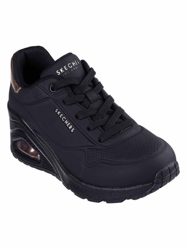 SNEAKERS UNO WEDGE SKECHERS DONNA NERO SNEAKERS UNO WEDGE SKECHERS DONNA NERO