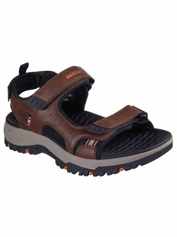 SANDALO RELAXED FIT SKECHERS UOMO MARRONE SANDALO RELAXED FIT SKECHERS UOMO MARRONE
