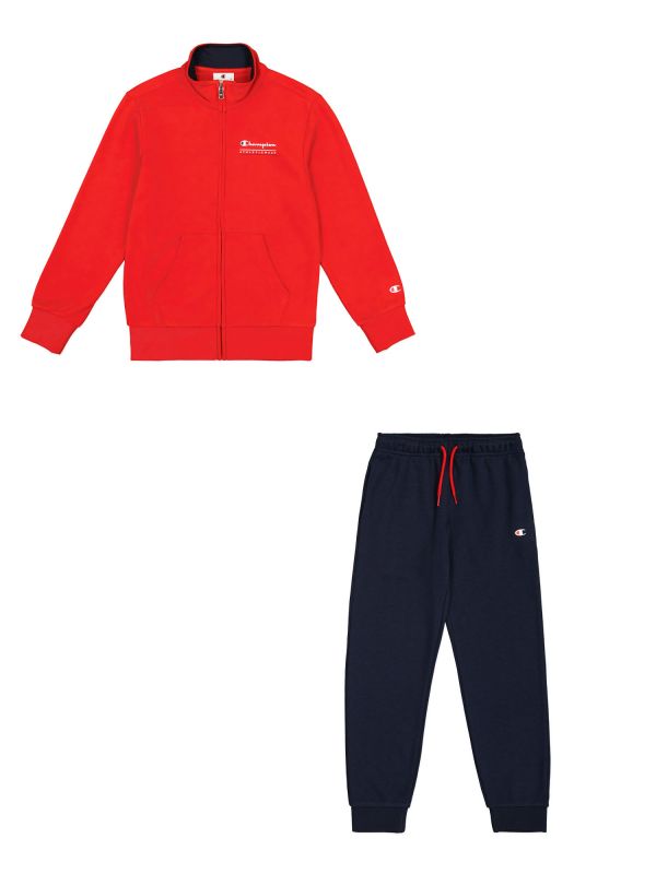 TUTA CHAMPION BAMBINO ROSSO BLU