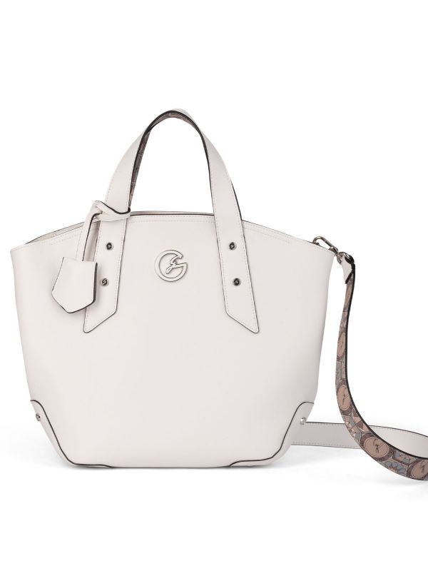 BORSA TOTE BAG GATTINONI - BIANCO