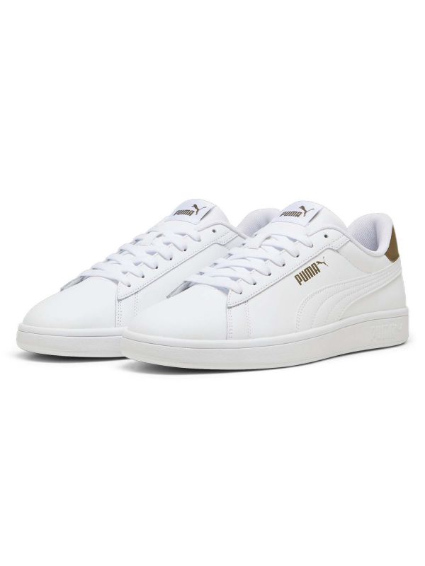 SNEAKERS SMASH 3.0 L PUMA UOMO BIANCO MARRONE 390987 21 Online a 44 00 Meca Moda Dress Shoes