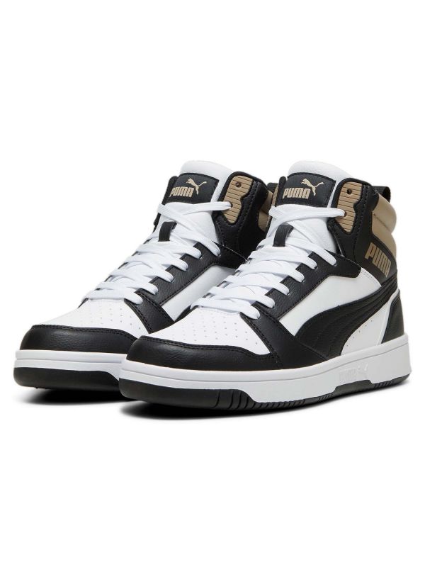 SNEAKERS REBOUND V6 PUMA DA UOMO BIANCO-MARRONE
