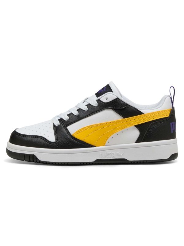SNEAKERS REBOUND V6 LOW PUMA RAGAZZO NERO-GIALLO