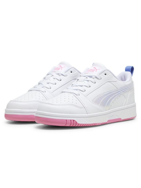 PUMA REBOUND V6 LOW - BIANCO CELESTE