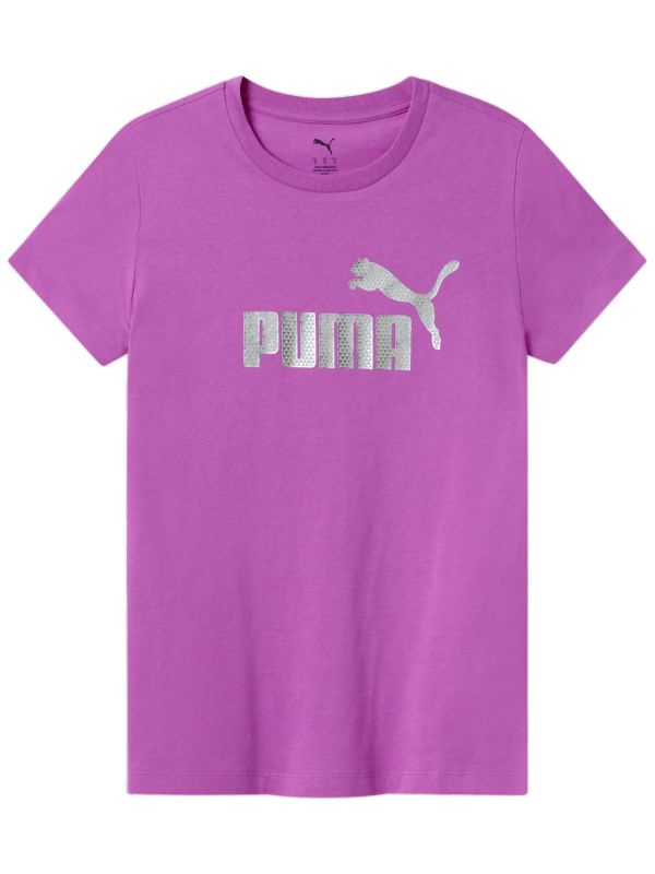 T-SHIRT STAMPA METALLIZZATA PUMA DONNA CICLAMINO T-SHIRT STAMPA METALLIZZATA PUMA DONNA CICLAMINO