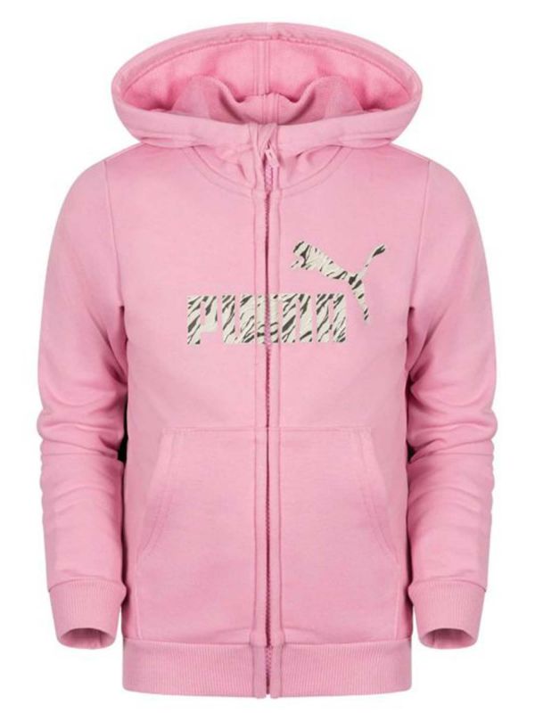 FELPA ESSENTIAL ANIMALIER CON CAPPUCCIO PUMA BAMBINI ROSA 683856 48 Online a 29 99 Meca Moda Dress Shoes