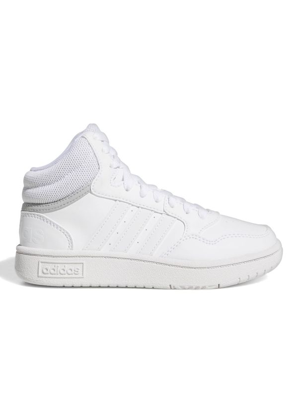 ADIDAS HOOPS MID GS - BIANCO