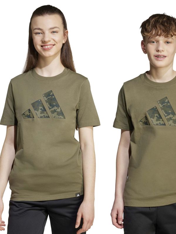 T-SHIRT GRAFICA CAMO ADIDAS BAMBINI OLIVA