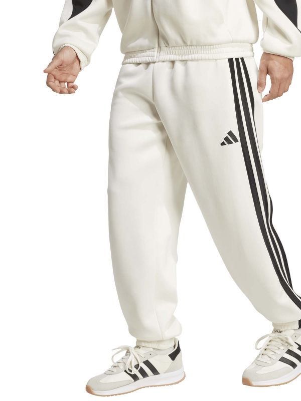PANTALONI DA ALLENAMENTO STADIUM ADIDAS UOMO BIANCO-NERO
