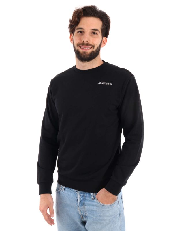 FELPA GIROCOLLO KAPPA UOMO NERO