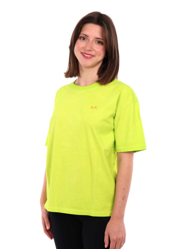 T-SHIRT SPECIAL DYED SUN68 DONNA LIME