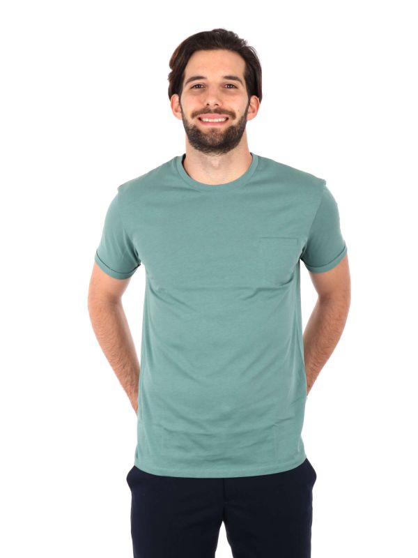 T-SHIRT CON TASCHINO GIANNI LUPO UOMO SALVIA
