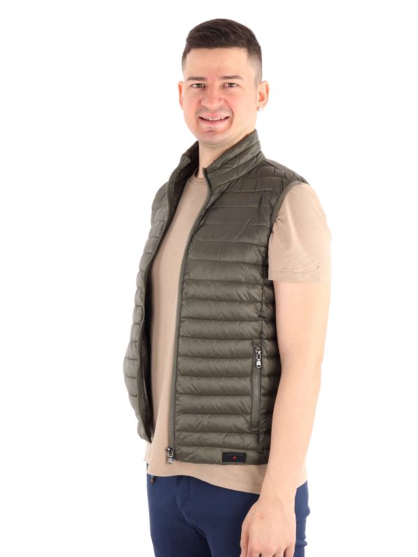 GILET SCOTT SMANICATO CANADIAN DA UOMO VERDE MILITARE