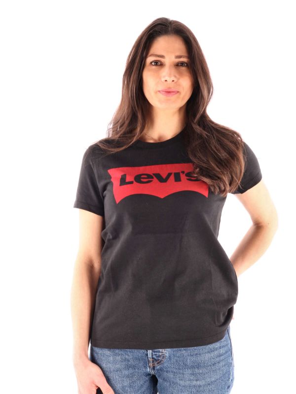 T-SHIRT CON STAMPA DA RAGAZZA LEVI'S - NERO