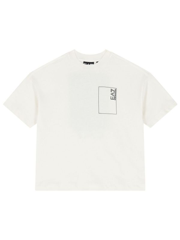T-SHIRT GRAPHIC SERIE EA7 EMPORIO ARMANI BAMBINO BIANCO