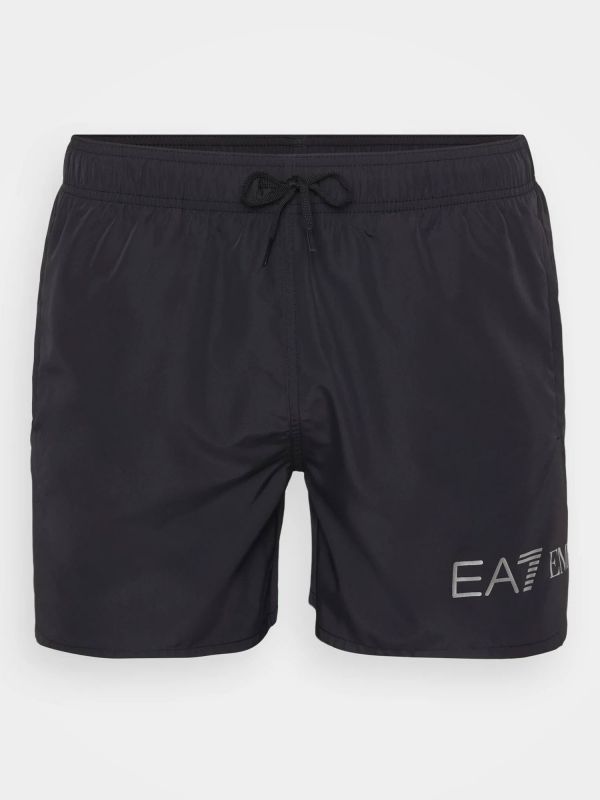 COSTUME BOXER EA7 EMPORIO ARMANI UOMO NERO-ARGENTO