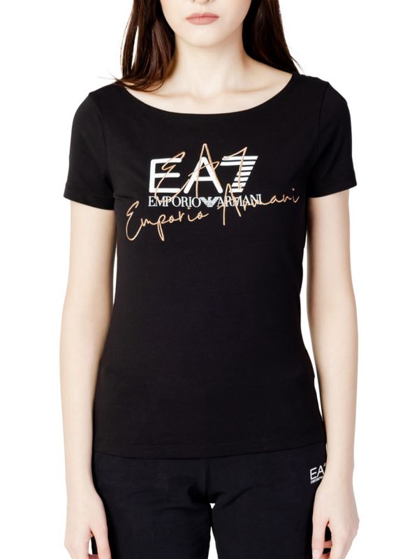 T-SHIRT DA DONNA EMPORIO ARMANI EA7 - NERO