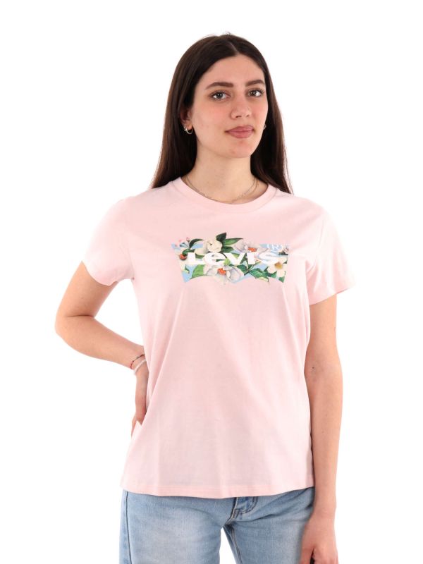 T-SHIRT CON STAMPA LEVI'S DONNA ROSA