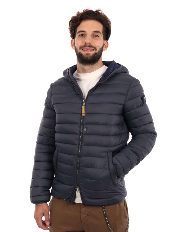 GIUBBINO CON CAPPUCCIO ARMATA DI MARE UOMO ASFALTO