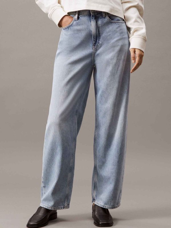DENIM BARREL CALVIN KLEIN JEANS DONNA JEANS CHIARO