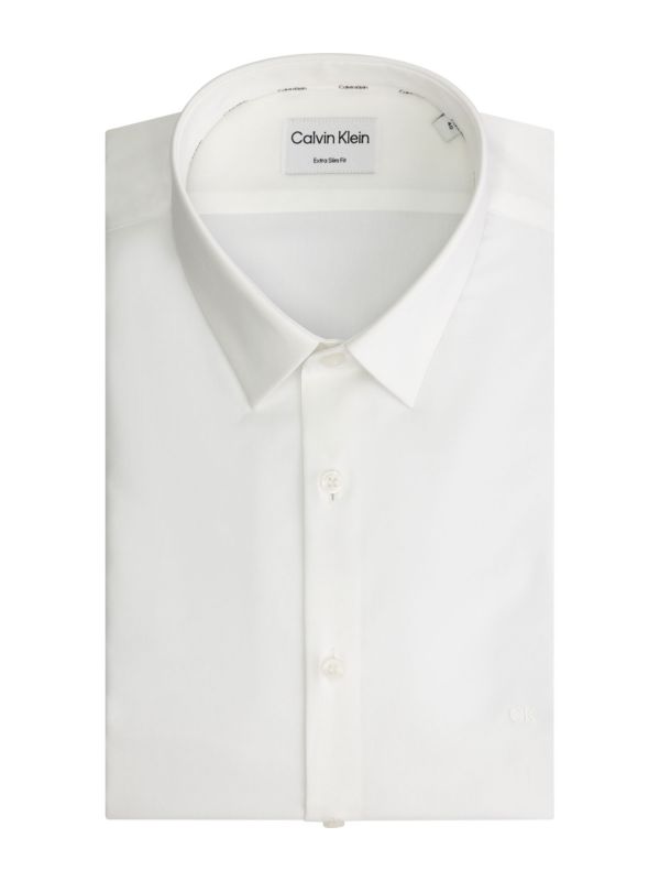 CAMICIA EXTRA SLIM DA RAGAZZO CALVIN KLEIN - BIANCO